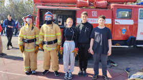 Участие в соревнованиях по пожарно- прикладному спорту.