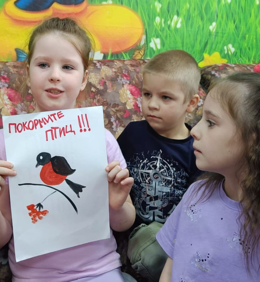 Кормления птиц.